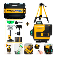 Genérico - Nivel Láser 16 Líneas Hardpro Control 2 Baterías Trípode