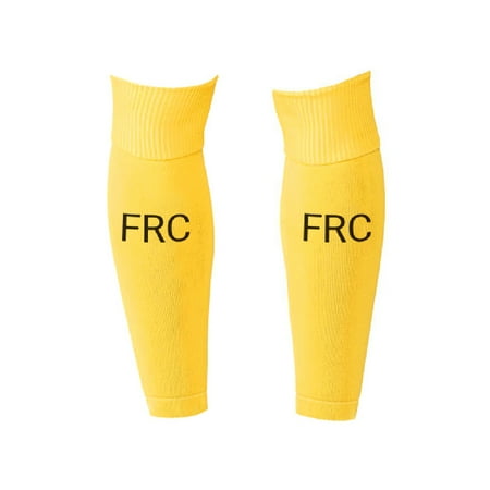 Medias De Futbol Deportivas Sin Pie Amarillo Oro