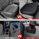thumbnail image 5 of Funda de asiento de coche BEITK en la parte delantera de piel, 2 unidades, impermeable, negra, 5 of 6