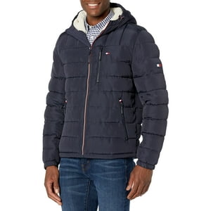 Chaqueta Tommy Hilfiger Puffer Para Hombre, Resistente Al Agua, Talla Xxl