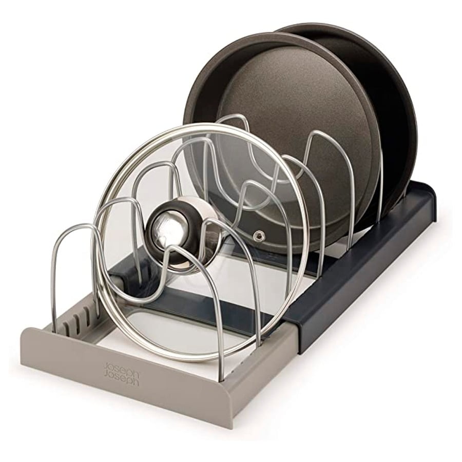 Aventura Store - Organizador Para Platos Tapas Ollas Acero Inoxidable Ajustable