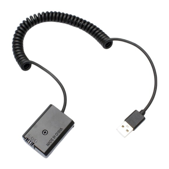 Adaptador De Batería Simulada Np-Fw50, Kit De Acoplador USB CC, Cargador Para Sony A6500 A7R B