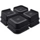 thumbnail image 1 of Elevadores para Cama ANNKUT 5 cm de Alta Resistencia, Pack de 8, Negro, 1 of 7