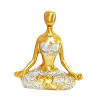 Bothyi - Escultura De Mujer De Yoga, Artesanía Multifuncional Para Regalo De Boda, Meditación Ligera.