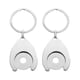 thumbnail image 1 of 2 Piezas Llaveros Adorno De Metal Portátil Ligero Para Regalos De Comestibles Hombres Estilo C, 1 of 5