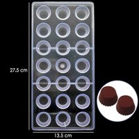 Genérico - Moldes Chocolate Moldes De Chocolate Policarbonato Circular