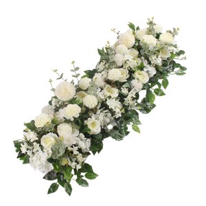 Bothyi - Decoración De Arco De Fondo De Flores De Boda Artificiales Para Boda Blanco