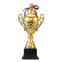 Magideal - Trofeo De Oro Premio De Recompensa Del Primer Lugar, Copa De Premio De Competiciones De Fútbol De Metal Trofeo De Fútbol Multiusos Para Juegos Fiesta 48Cm