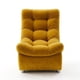thumbnail image 2 of Sofa Curvo Descanso Amarillo Felpa, 2 of 2