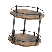 Bothyi - Bandeja De Giradrones 2 Niveles De Condimentos Giratorios Organizador Para La Flor De La Mesa De Comedor Flor