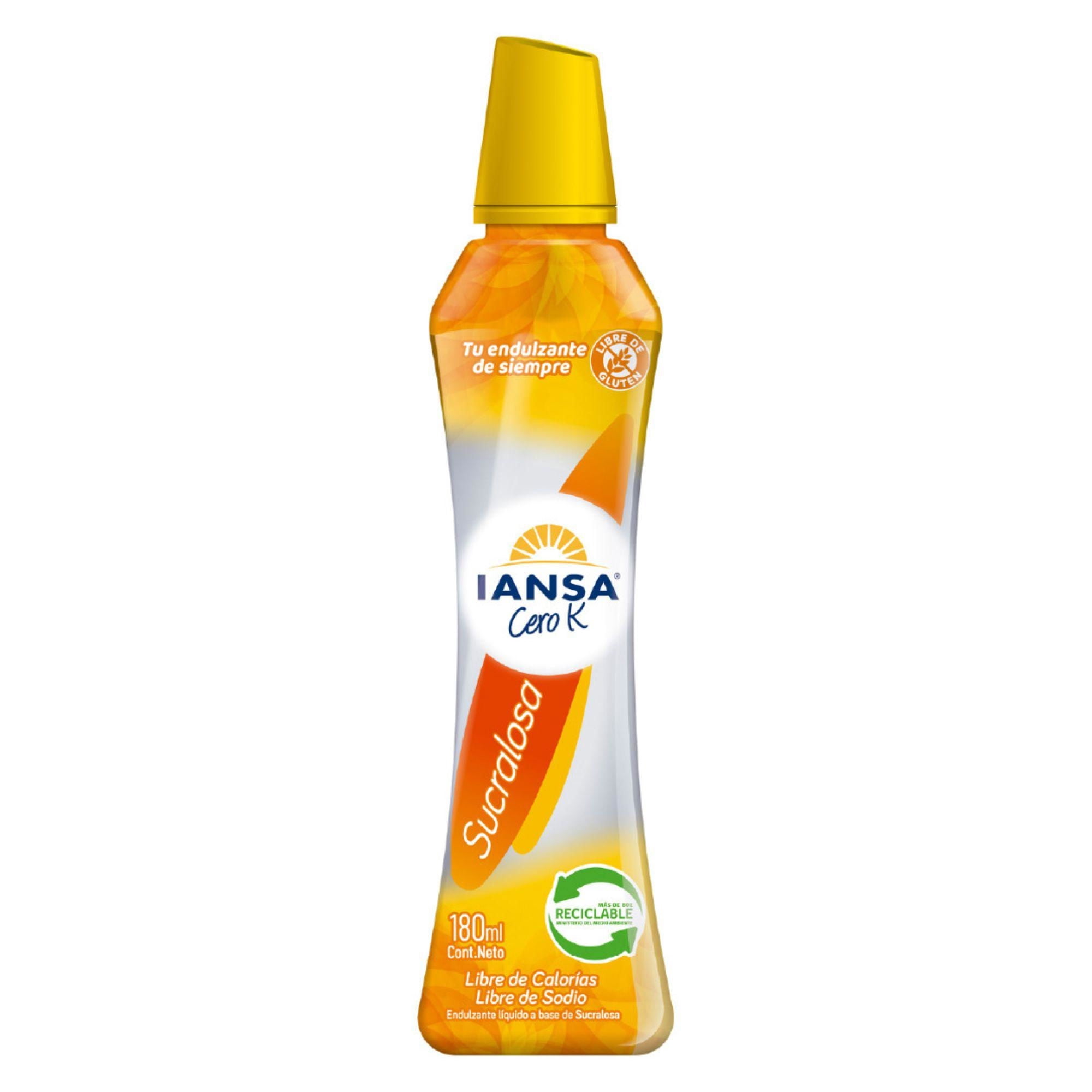 Endulzante Líquido Sucralosa Botella 180 ml Iansa Cero K