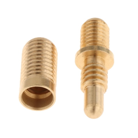 Magideal - Junta De Taco De Billar, Tornillo De Pin, Junta De Extensión De Taco De Billar De Cobre Para Jugadores De Billar, Tornillo De Conexión De Taco De Bill 13 Mm X 38 Mm 12 Mm X 26 Mm
