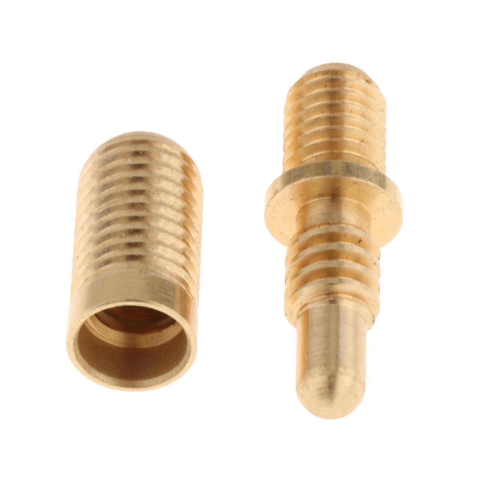 Magideal - Junta De Taco De Billar, Tornillo De Pin, Junta De Extensión De Taco De Billar De Cobre Para Jugadores De Billar, Tornillo De Conexión De Taco De Bill 13 Mm X 38 Mm 12 Mm X 26 Mm
