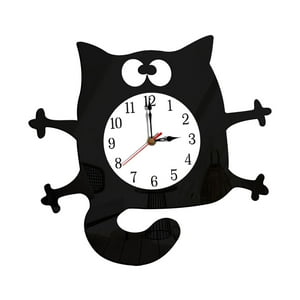 Genérico - Reloj De Pared De Dibujos Animados Reloj De Arte Con Pilas Para Oficina Dormitorio Decorativo