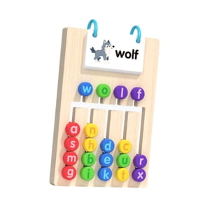 Bothyi - Juegos De Palabras Visuales Juego De Ortografía De Madera Para Niños Y Niñas De 3 A 4 Años