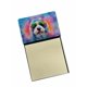 thumbnail image 1 of Dispensador recargable con soporte para notas adhesivas, perro pastor inglés antiguo, 1 of 7