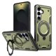 thumbnail image 1 of Para Samsung Galaxy S26 FE 5G Funda con Soporte de Anillo en O Magnético Invisible, Funda de Teléfono a Prueba de Golpes, Verde, para Galaxy S26 FE 5G, 1 of 6