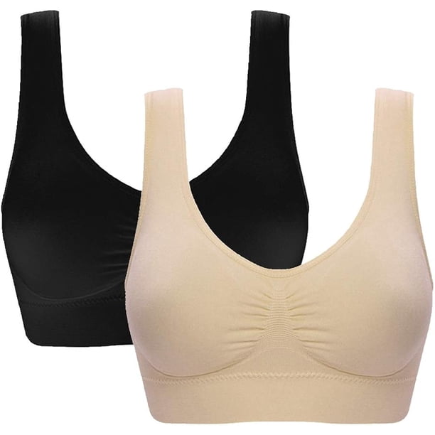 Sujetador deportivo para mujer, almohadillas extraíbles, cómodo para entrenamiento, actividad de bajo impacto