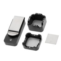 Ioensy - Taco De Billar Soporte Para Caja De Tiza Soporte Para Tizas Caja Metálica Con Clip Negro