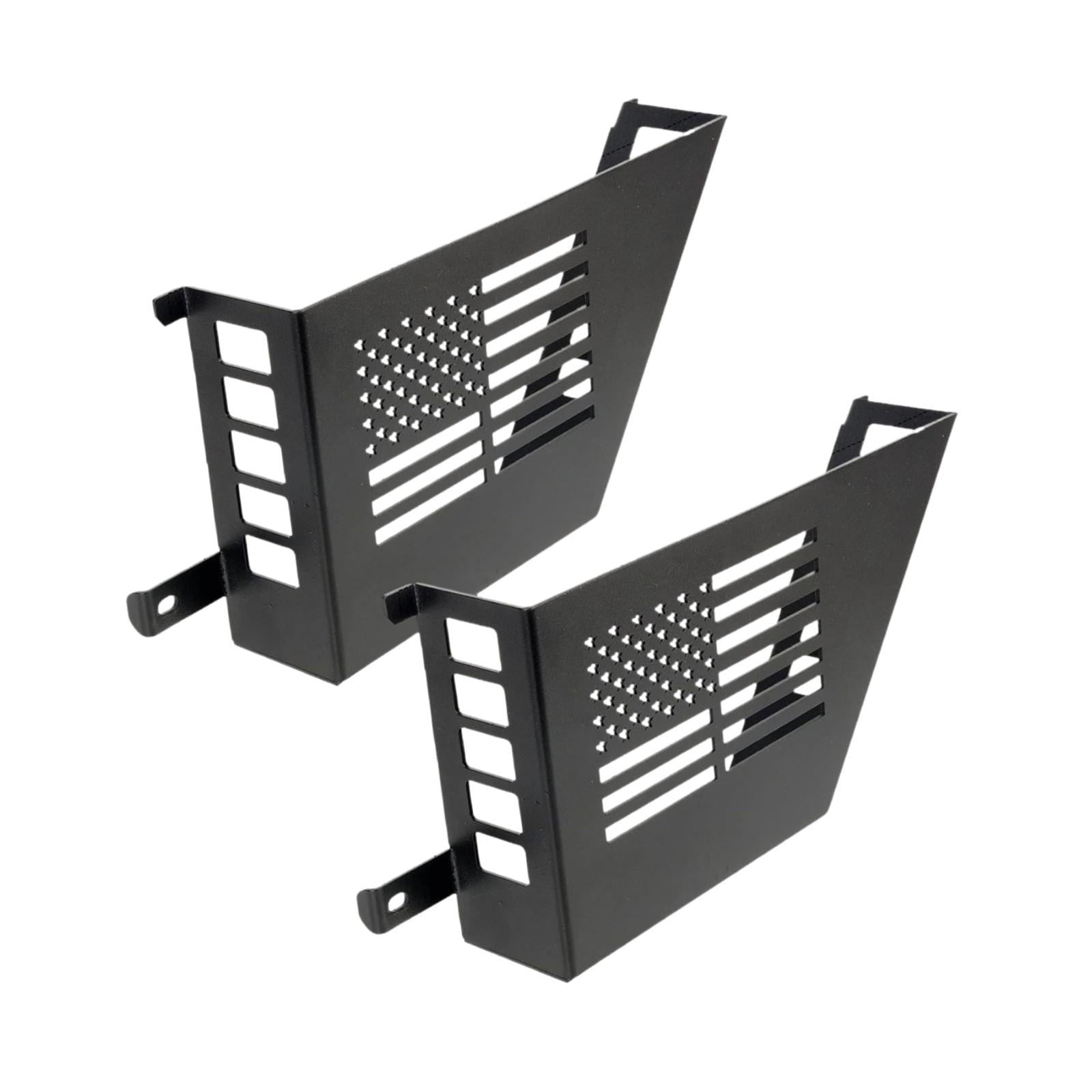 Magideal - 2 Piezas De Bolsillo De Repuesto Para Caja De Almacenamiento De Puerta Delantera De Metal, Organizador De Inserción Lateral De Puerta, Bolsillo De Red