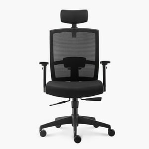 Form Office - Silla Oficina Taylor Con Cabecero Negro
