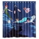 thumbnail image 1 of Cortina de ducha de Peter Pan volando en la noche, juego de cortina de baño con ganchos, tamaño 66 x 72 pulgadas, 1 of 3
