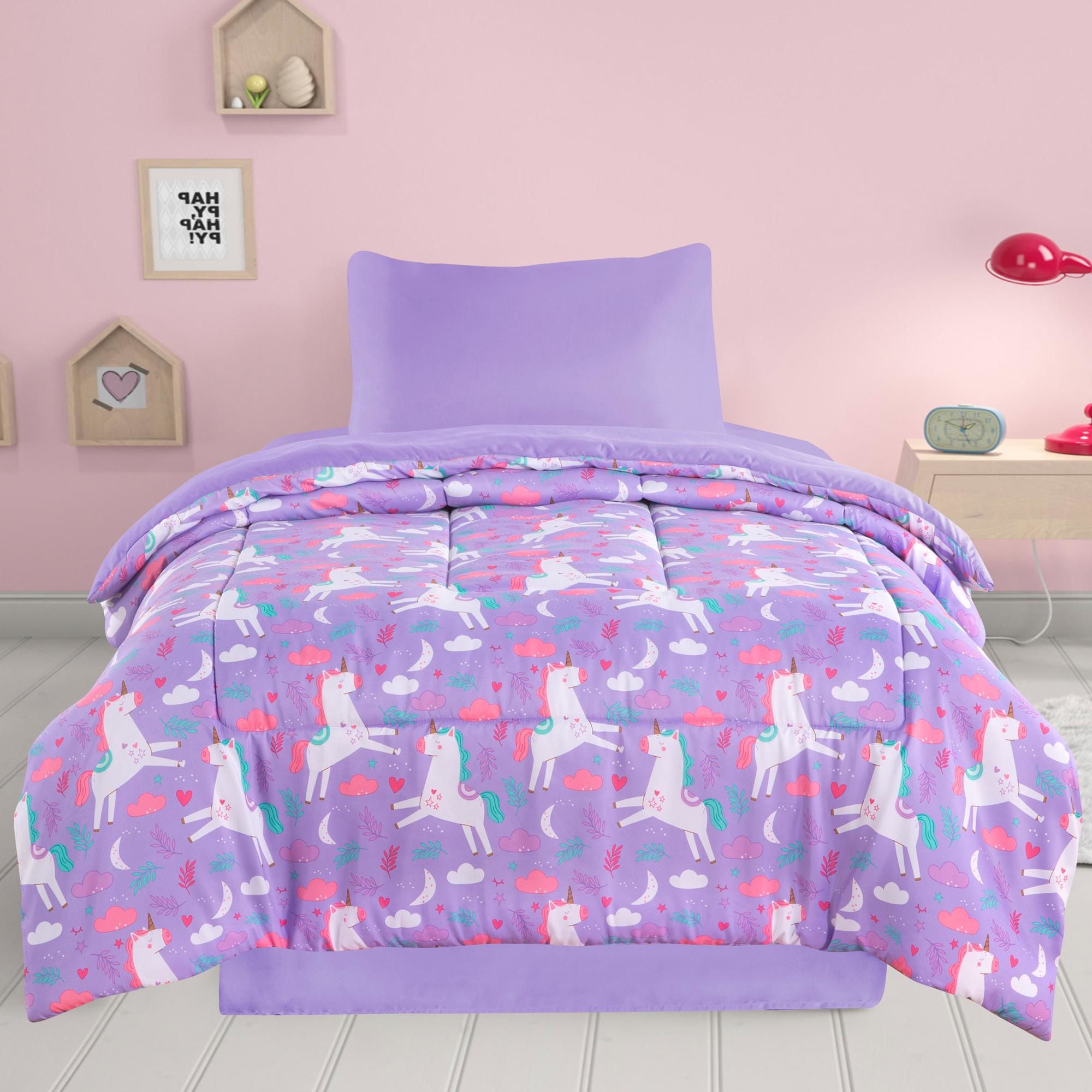 Haus - Set Cama 1 Plaza Unicornio 100% Poliester