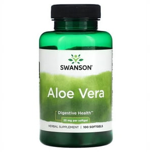 Swanson Aloe Vera, 25 Mg 100 Cápsulas Blandas