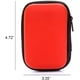 thumbnail image 4 of ® Paquete de 5 bolsas de almacenamiento para auriculares, estuche de EVA para auriculares, contenedor para cables, estuche para guardar auriculares (rojo), 4 of 7