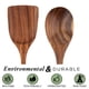 thumbnail image 3 of Utensilios de cocina de madera de teca para cocinar, antiadherentes, naturales y saludables, juego de 2 piezas, 3 of 5