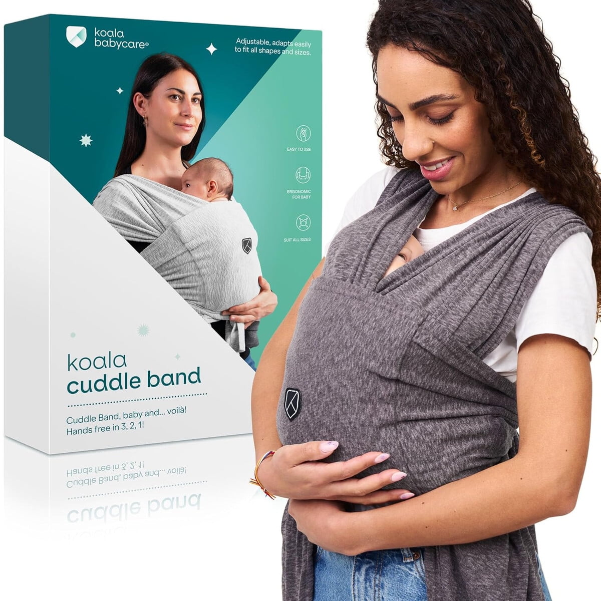 Portabeba Koala Babycare Cuddle Band Ajustable Gris