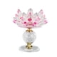 thumbnail image 1 of Candelabro De Candelabro De Candelita De Loto De Vidrio Para Decoración De Fiesta En Casa Rosa, 1 of 5