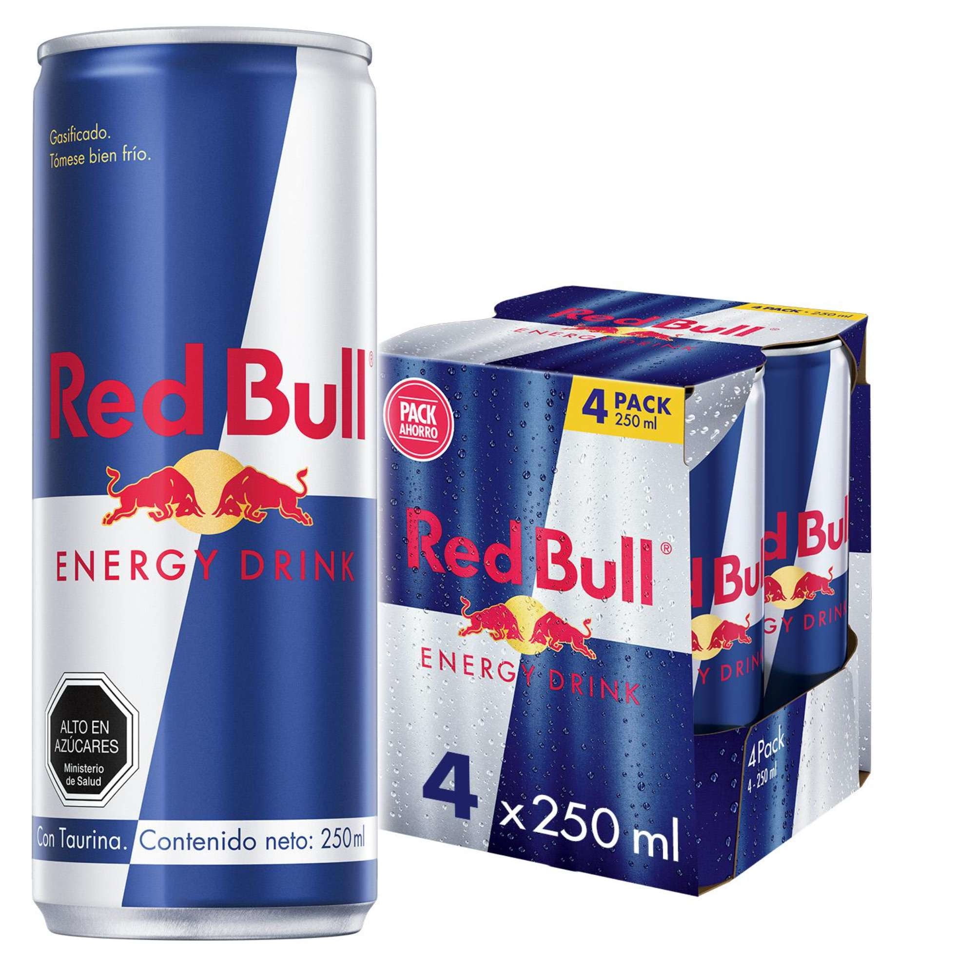 Red Bull - Bebida Energética Drink Pack 4 Lata