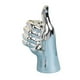 thumbnail image 1 of Estatua De Gesto De Mano Escultura De Mano Creativa Para Decoración De Centro De Mesa De Hogar Pulgar Arriba Argent, 1 of 3
