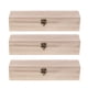 thumbnail image 4 of 3Pcs Rectángulo Liso Caja De Madera Caja De Almacenamiento De Joyería Caja Con Cierre De Bloqueo, 4 of 5