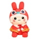 thumbnail image 3 of Bunny Juguetes De Peluche Con Temática De Animales Para El Año Nuevo Chino Navidad Capa Roja 30 Cm, 3 of 5