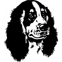 Rienda Libre Graphics - Decomural Spaniel Portrait Pets Dogs Ws-32618