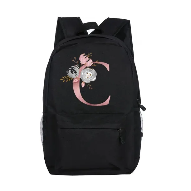 Personalized Girls School Bags Custom Letter with Name Print Backpack Kindergarten Children Schoolbag Teenage Kids Daypack Gifts