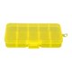 thumbnail image 1 of Caja De Almacenamiento Desprendible De La Joyería Plástica De La Rejilla 10 Perlas Contenedor Del Pendiente Amarillo, 1 of 5