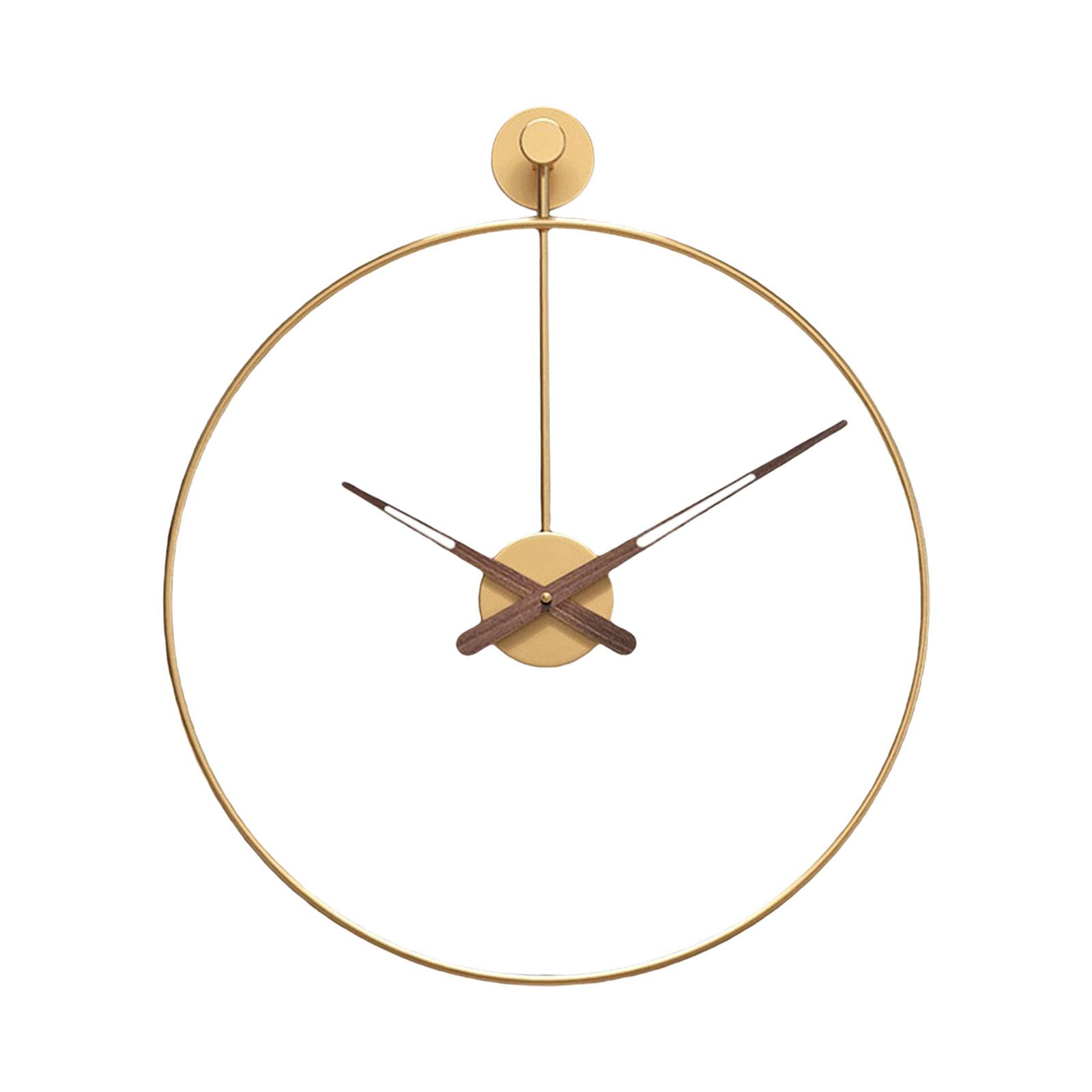 Magideal - Reloj De Pared, Sin Tictac, Reloj , Manualidades, Luz Con , Relojes Colgantes Para Decoración , Comedor, , Oro