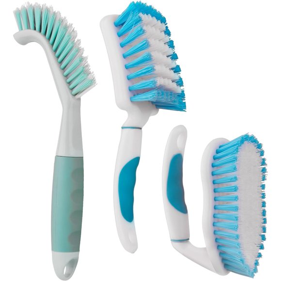 Set de 3 cepillos de limpieza multiuso con cerdas resistentes