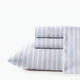 thumbnail image 1 of Juego de sábanas Nautica 4 piezas microfibra king lineas celeste, 1 of 7