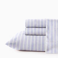 Juego De Sábanas Nautica 3Piezas Microfibra 1,5 Plazas Lineas Celeste