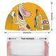 thumbnail image 2 of Vaca y Pollo Gorro de Natación de Licra, Gorro de Baño de Tela Cómoda, Gorro Elástico Antideslizante para Hombres, Mujeres y Niños, 2 of 6
