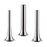 Magideal - Tubos De Relleno De De 3 Piezas, Tubos De Relleno De Molinillo De Material Acero Inoxidable Para Molinillo De Carne, Molinillo De Alimentos, 3