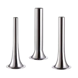 Magideal - Tubos De Relleno De De 3 Piezas, Tubos De Relleno De Molinillo De Material Acero Inoxidable Para Molinillo De Carne, Molinillo De Alimentos, 3