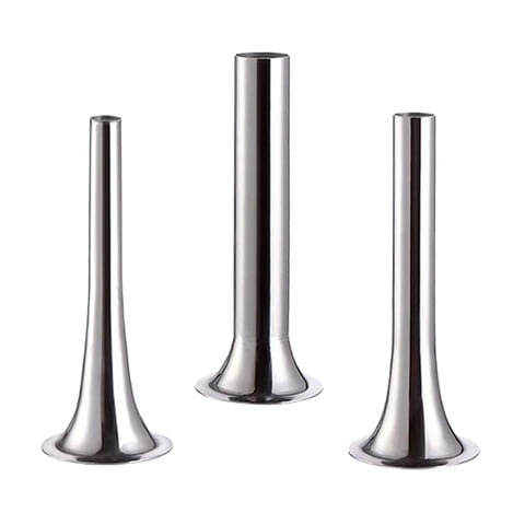 Magideal - Tubos De Relleno De De 3 Piezas, Tubos De Relleno De Molinillo De Material Acero Inoxidable Para Molinillo De Carne, Molinillo De Alimentos, 3