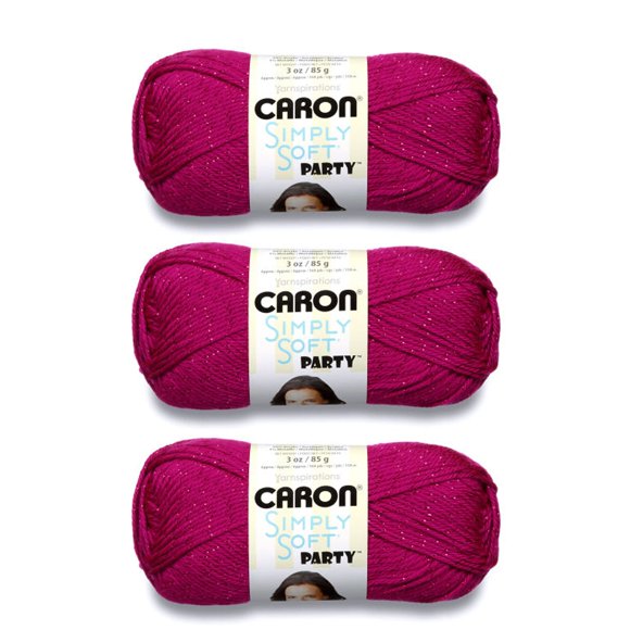 Hilo Caron Simply Soft Party Fucsia Brillante 3x85g