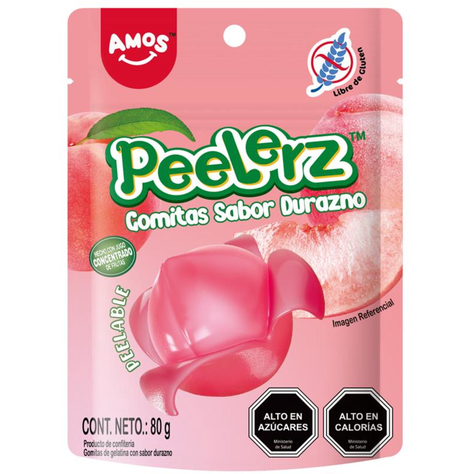 Gomitas Peelerz Durazno 80 g Amos