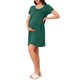 thumbnail image 1 of INSPIRE CHIC Vestido de Trabajo para Mujeres de Manga Corta para Maternidad, Lactancia y Postparto con Botón en la Espalda 2XL Verde, 1 of 6